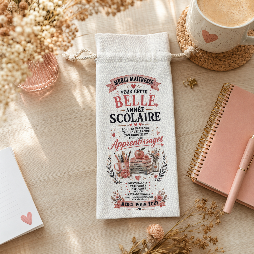 Pochon pour bouteilles, maître et maîtresse