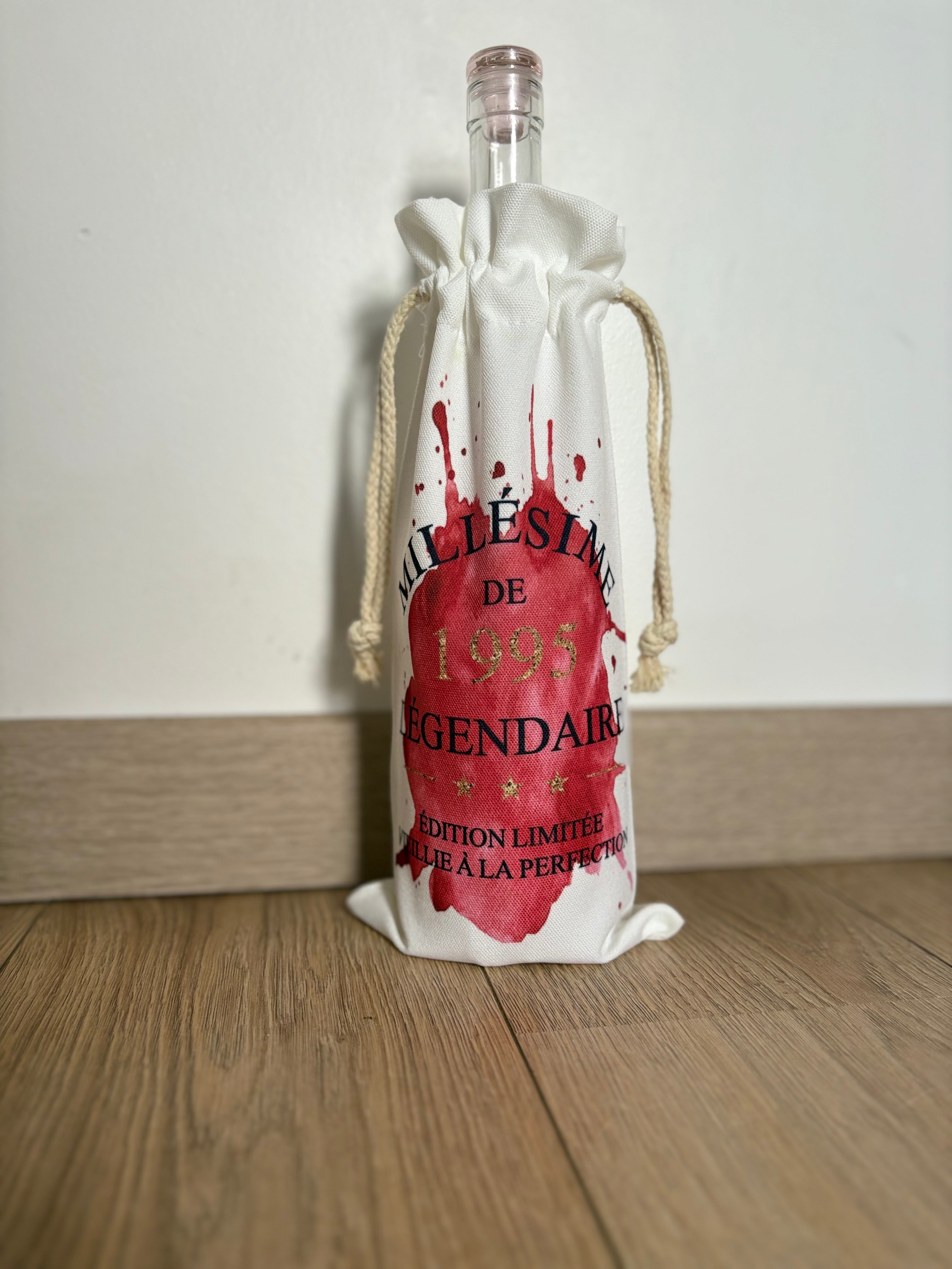 Sac à bouteille de vin personnalisé