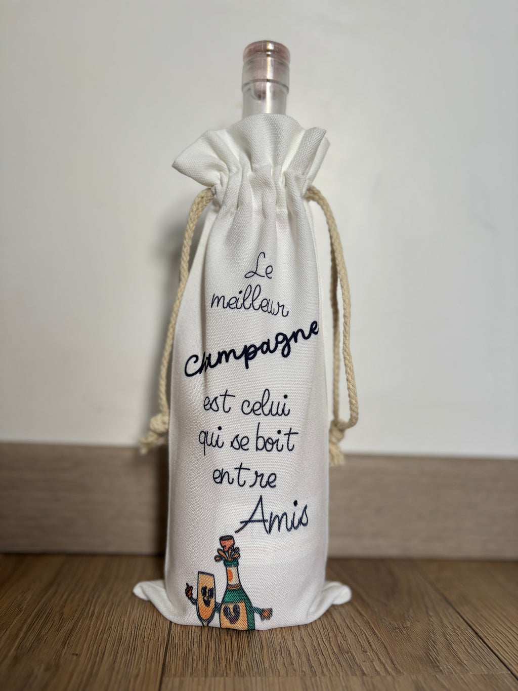 Sac à bouteille de vin personnalisé