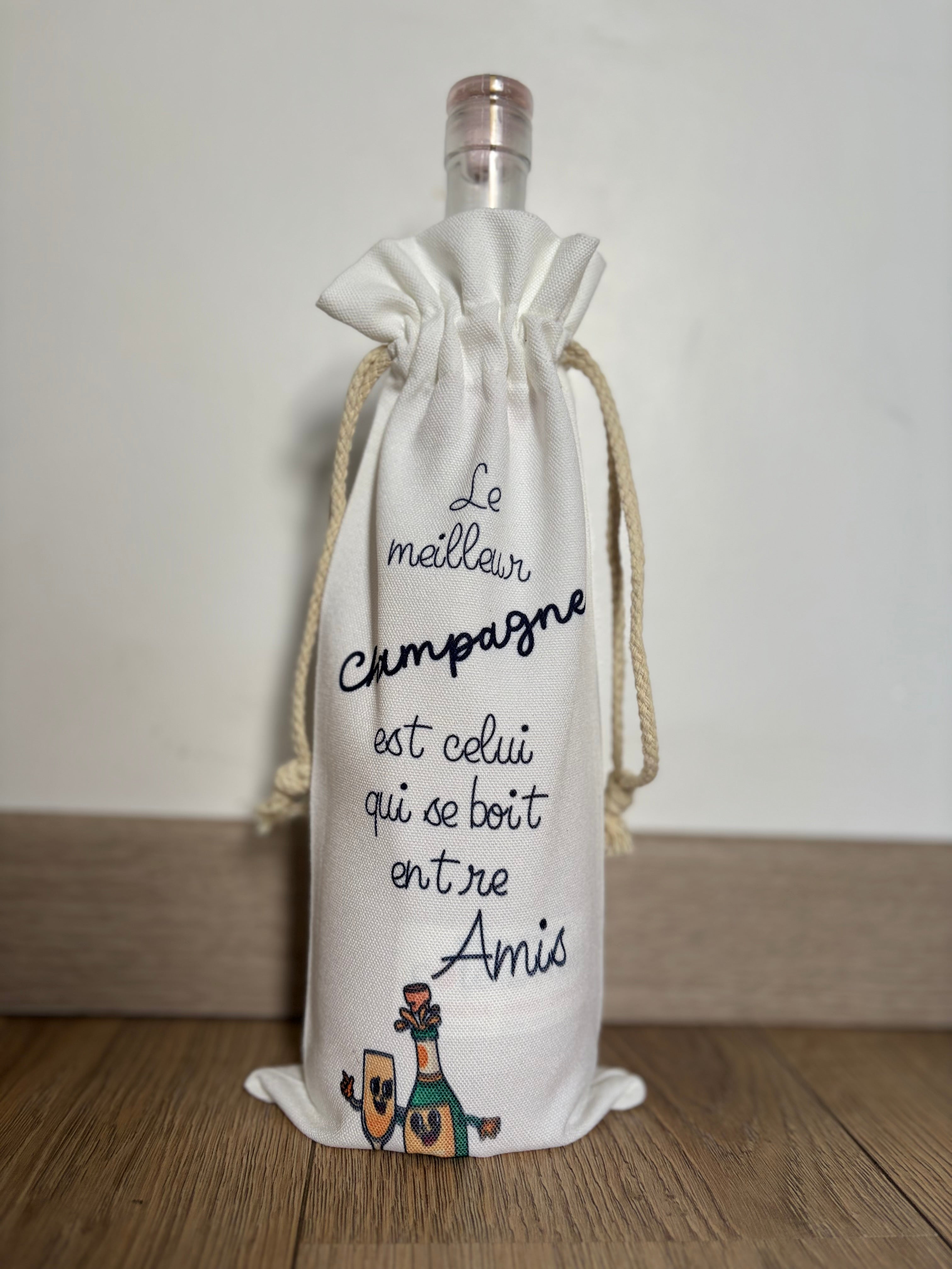 Sac à bouteille de vin personnalisé