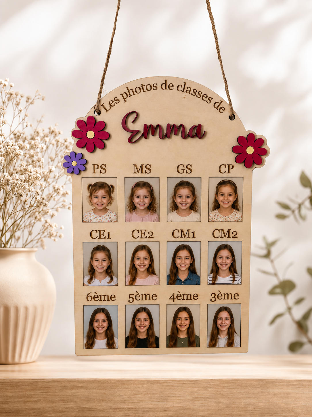 Pancarte pour photos de classe de la PS au 3ème