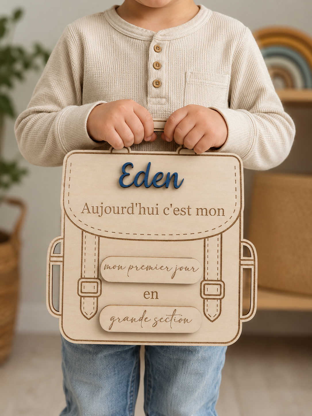 Pancarte pour les rentrées scolaire personnalisée