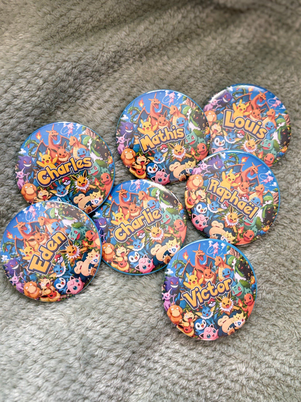 Badge personnalisé pour tout événement (anniversaire, EVJF, baptême, mariage…)