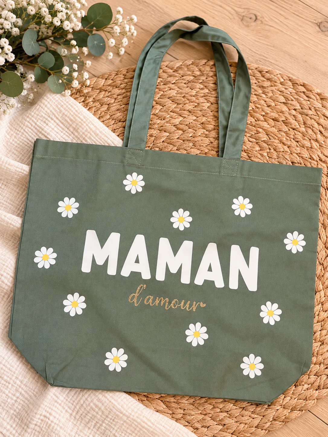 Sac cabas shopping coton personnalisé