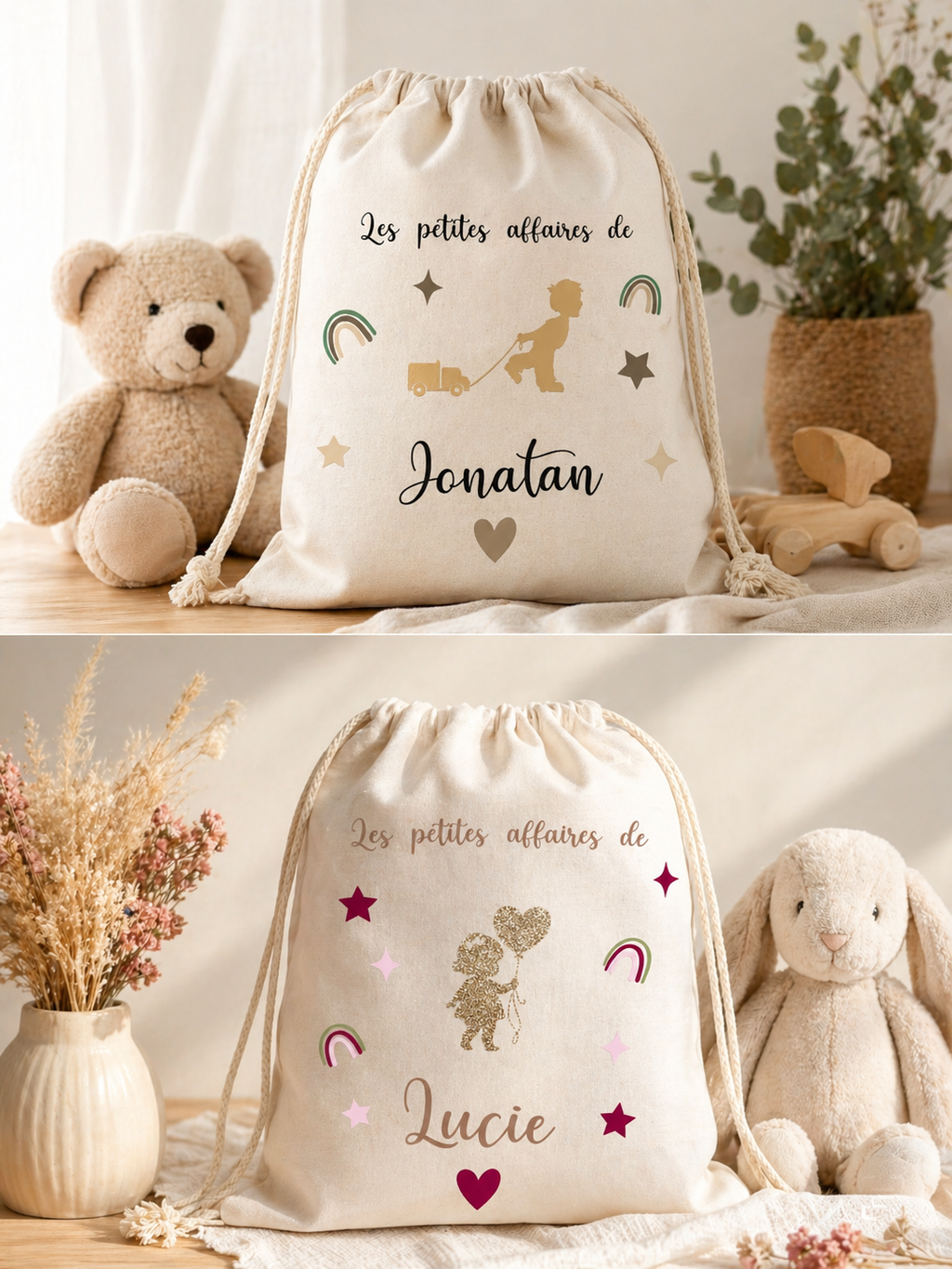 Sac à dos personnalisé pour enfants avec prénom 🌸