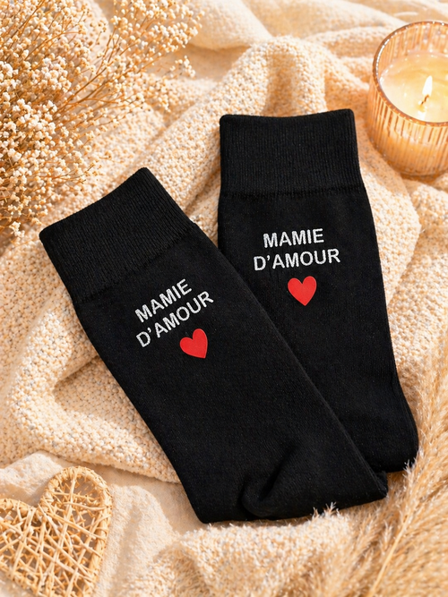 Chaussettes personnalisées « d’amour »❤️