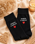 Chaussettes personnalisées « d’amour »❤️