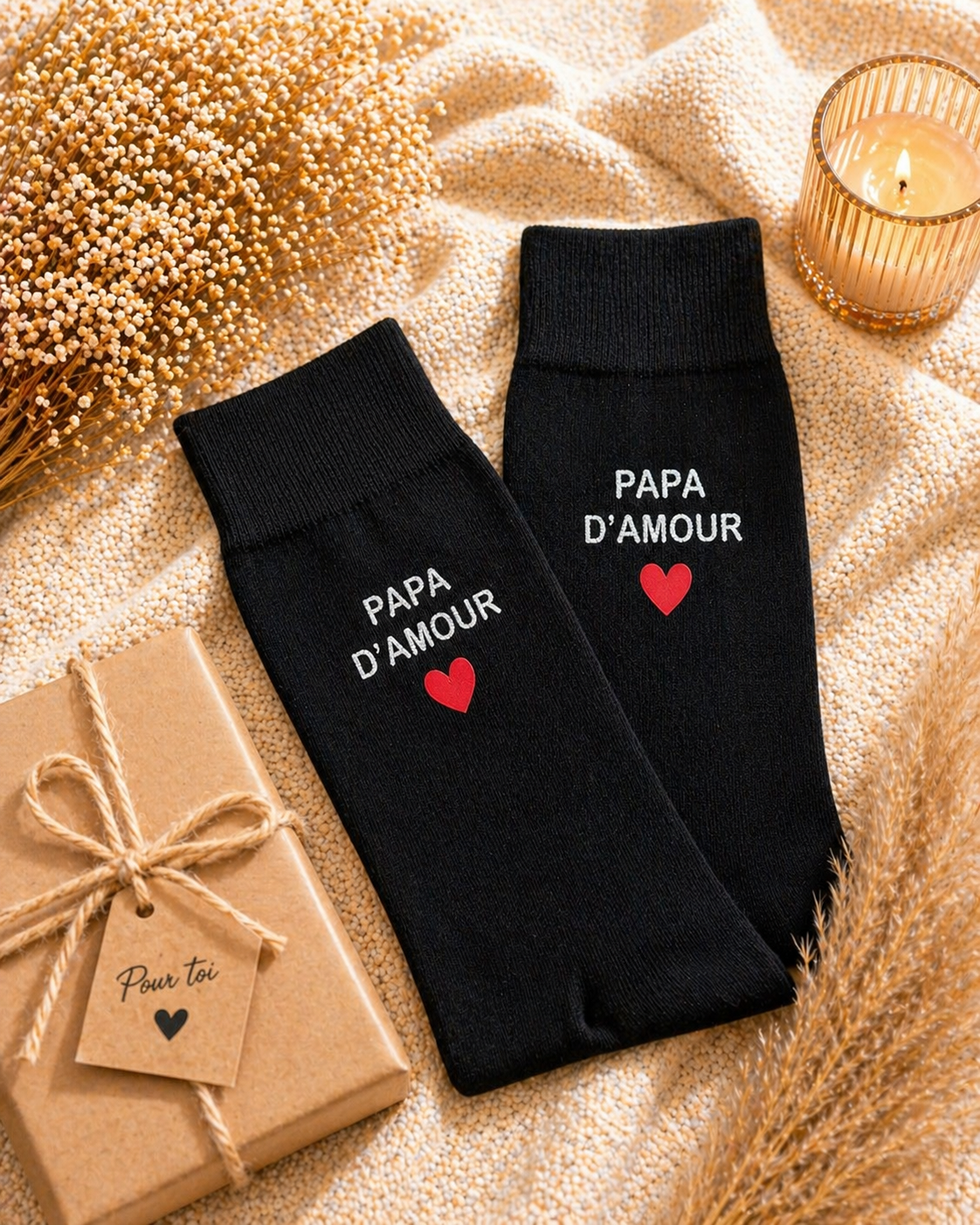 Chaussettes personnalisées « d’amour »❤️