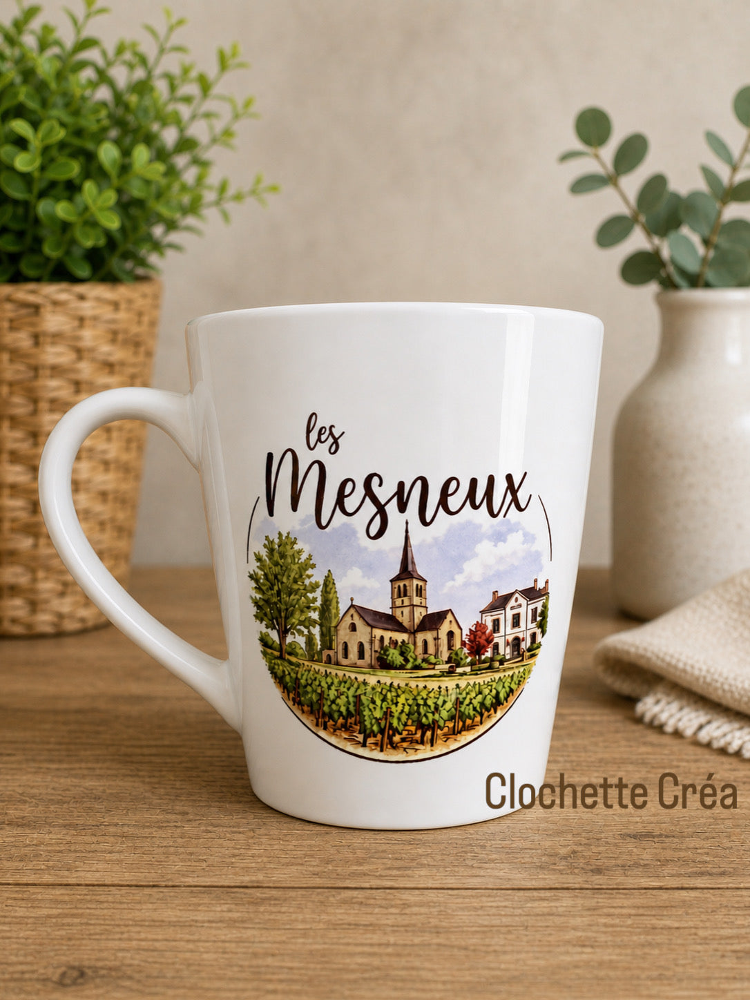 Tasse céramique blanche personnalisée