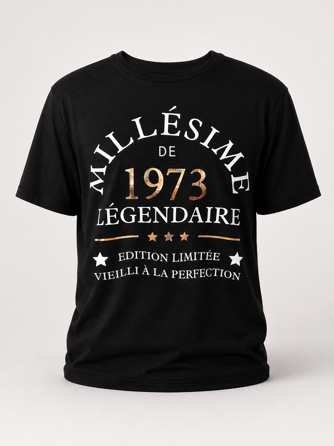 T-shirt personnalisé millésime légendaire avec année de naissance, anniversaire, fête, souvenir