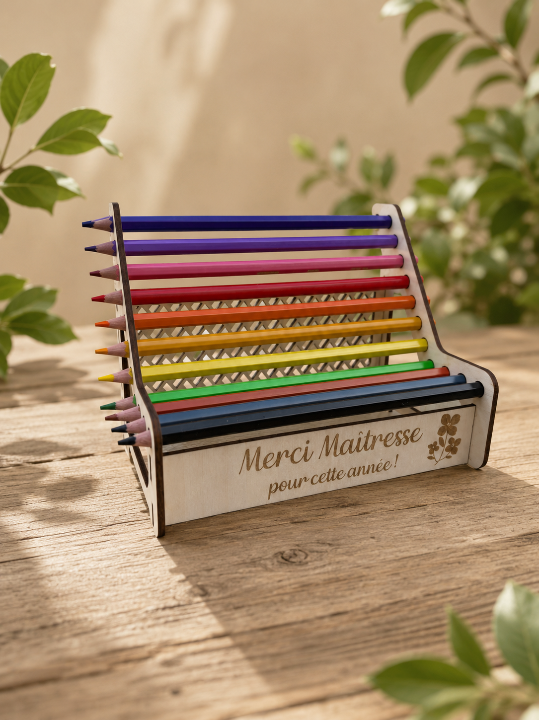 Très beau porte crayons à offrir, cadeau de fin d’année, maîtresse, maître, nounou, Atsem