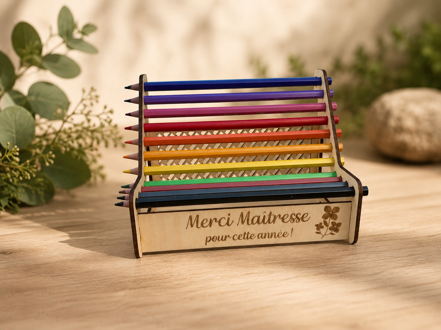 Très beau porte crayons à offrir, cadeau de fin d’année, maîtresse, maître, nounou, Atsem