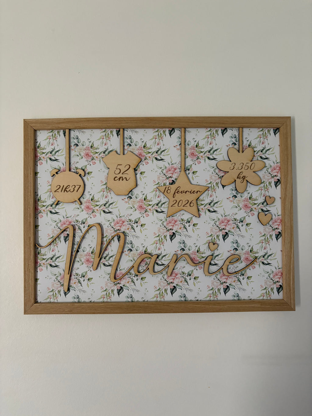 Cadre de Naissance personnalisé